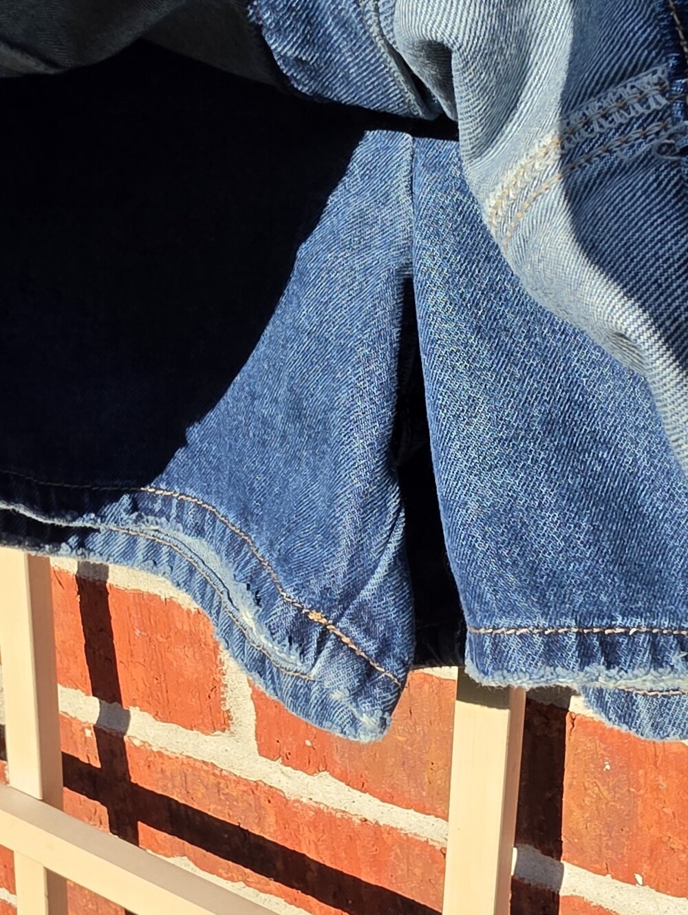 NEW Anthropologie Pilcro Country Denim Skort 28 - Picture 7 of 12